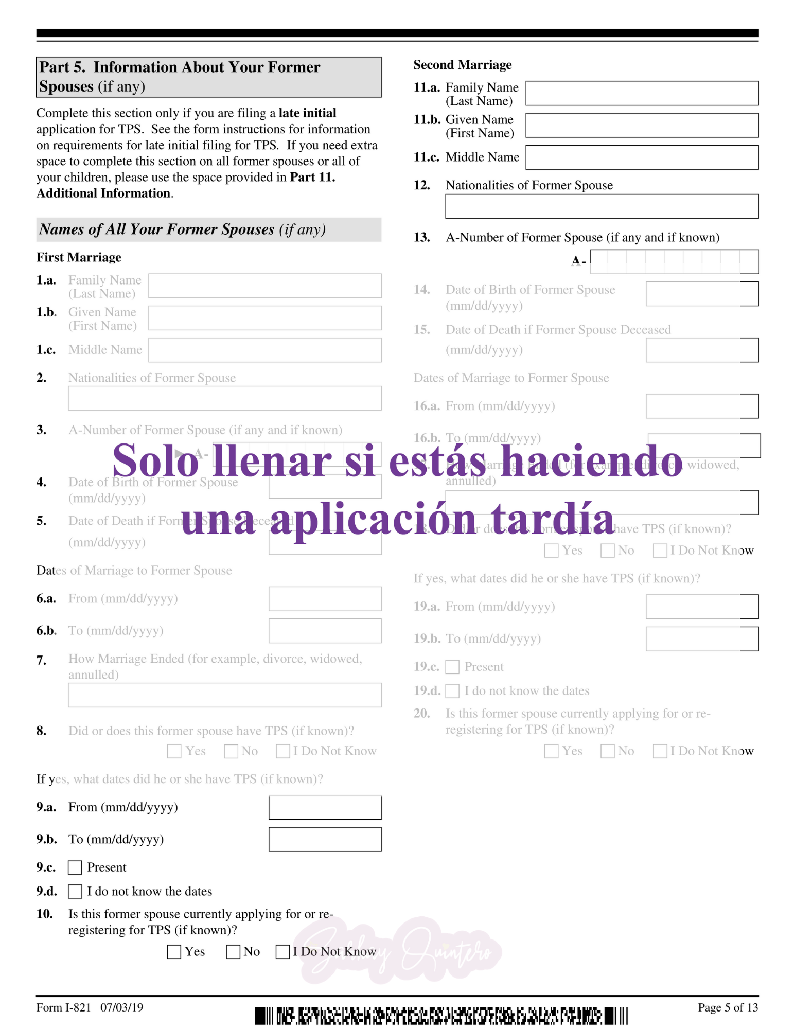 Cómo llenar la planilla para el TPS Venezolano, Forma I821 ⋆ Sarhay